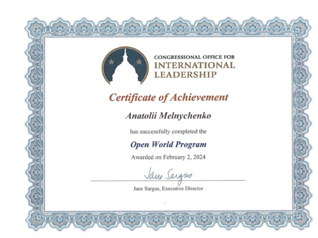 Open World Program USA Congressional Office for International Leadership
